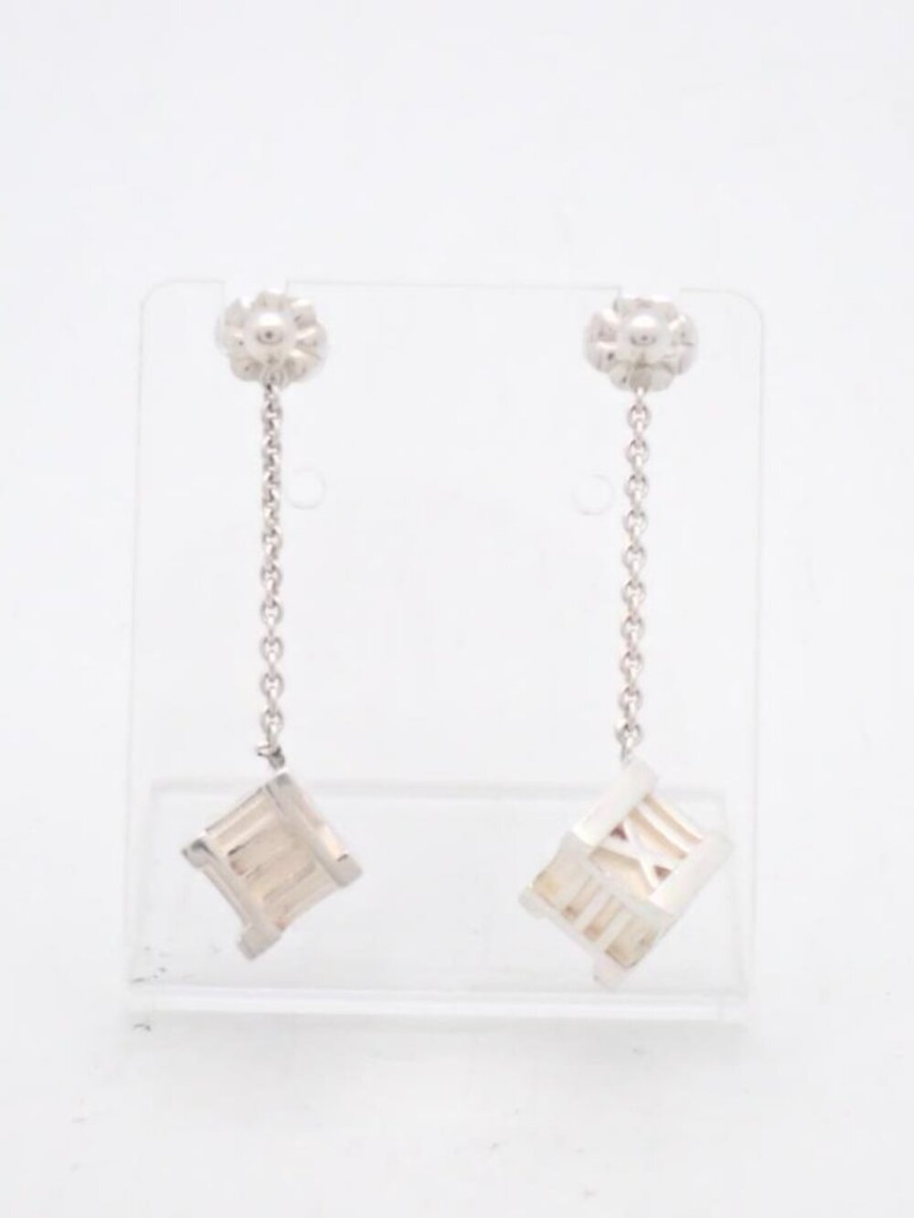 Tiffany & Co. Atlas Cube Earrings 925